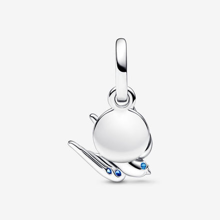 Pandora Moments Sparkling Swallow And Quote Double Dangle Charm
