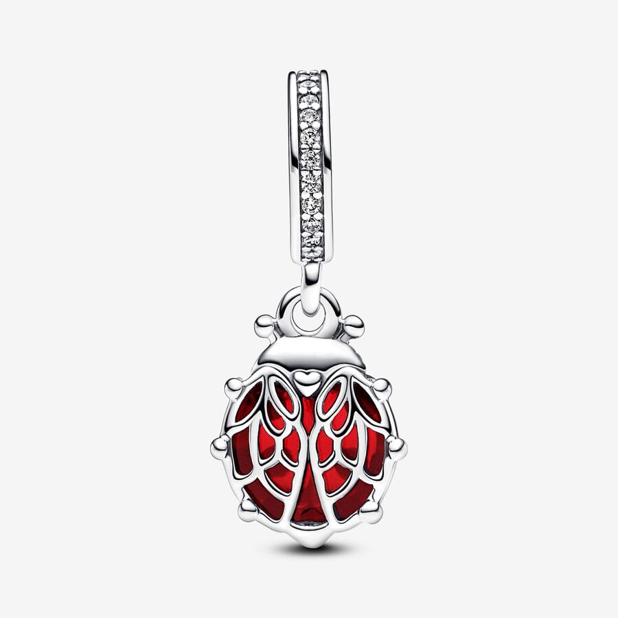 Pandora Moments Red Ladybird Dangle Charm
