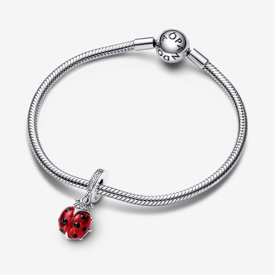 Pandora Moments Red Ladybird Dangle Charm