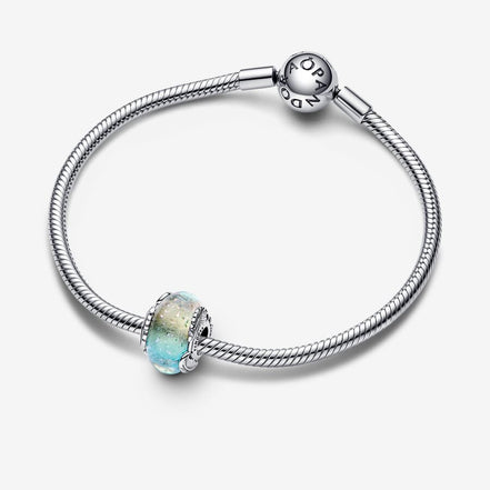 Pandora Moments Multi-Color Murano Glass And Curved Feather Charm