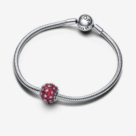 Pandora Moments Sparkling Pavé Round Pink Charm