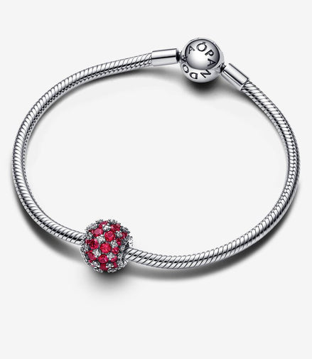 Pandora Moments Sparkling Pavé Round Pink Charm