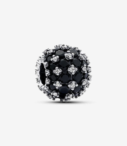 Pandora Moments Sparkling Pavé Round Black Charm