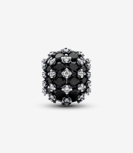 Pandora Moments Sparkling Pavé Round Black Charm