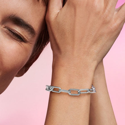 Pandora ME Silver Rectangular Openable Link