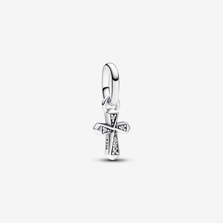 Pandora ME/Moments Silver Sparkling Cross Mini Dangle Charm