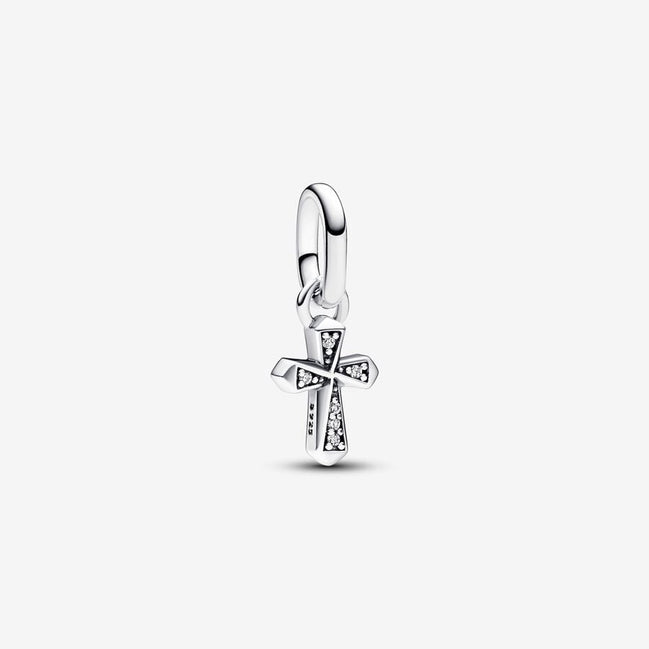 Pandora ME/Moments Silver Sparkling Cross Mini Dangle Charm