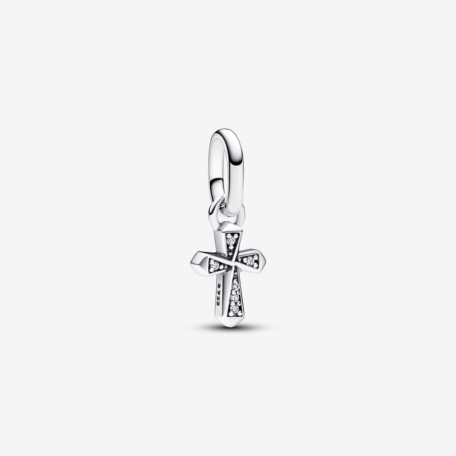 Pandora ME/Moments Silver Sparkling Cross Mini Dangle Charm