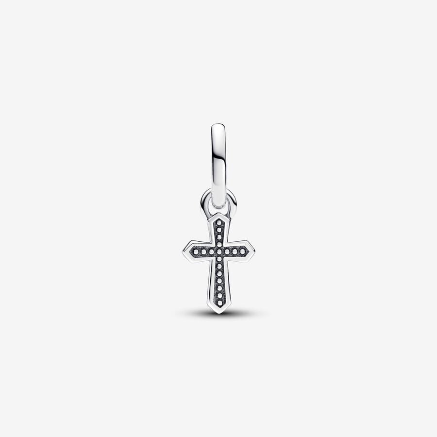 Pandora ME/Moments Silver Sparkling Cross Mini Dangle Charm