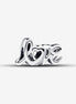Pandora Moments Silver Handwritten "Love" Charm