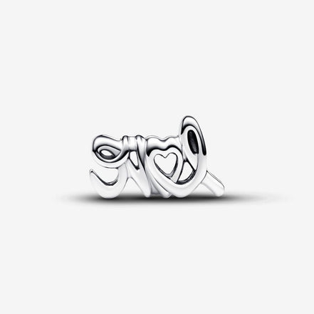Pandora Moments Silver Handwritten "Love" Charm