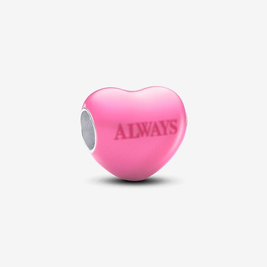 Pandora Moments Color-Changing Hidden Message Heart Charm
