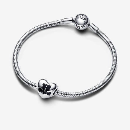 Pandora Disney Mickey Mouse & Minnie Mouse Heart Charm
