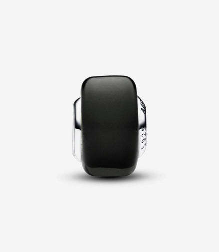 Pandora Moments Silver Black Mini Murano Glass Charm