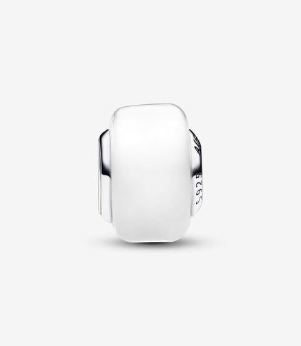Pandora Moments Silver White Mini Murano Glass Charm