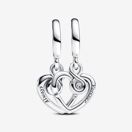 Pandora Moments "Forever & Always"  Splittable Dangle Charm