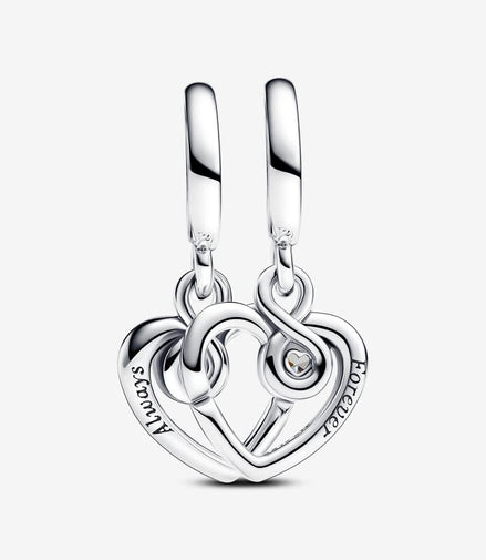 Pandora Moments "Forever & Always"  Splittable Dangle Charm