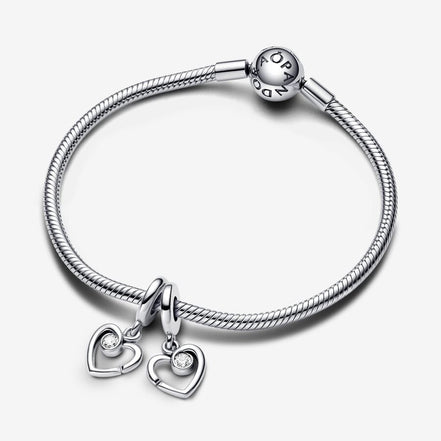 Pandora Moments "Forever & Always"  Splittable Dangle Charm