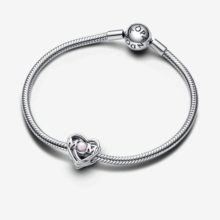 Pandora Moments Openwork "Mom Always Knows Best"  & Heart Charm