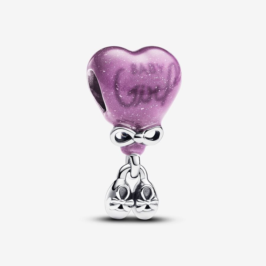 Pandora Moments Color-Changing Gender Reveal Girl Charm