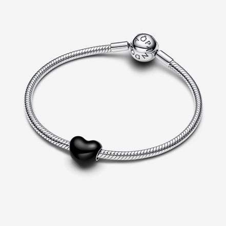 Pandora Moments Black Heart Charm