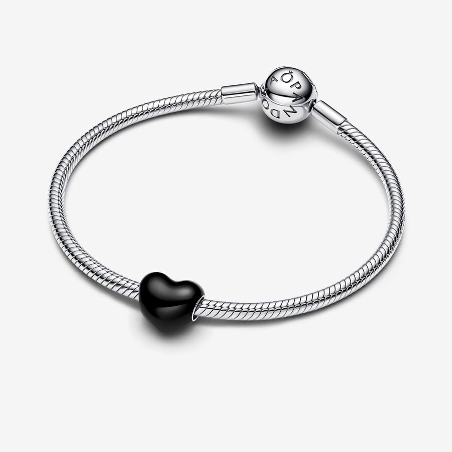 Pandora Moments Black Heart Charm