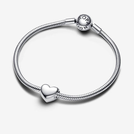 Pandora Moments Silver Be Love Engravable Medium Sized Heart Charm