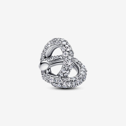 Pandora Moments Pavé Infinity Knot Heart Charm