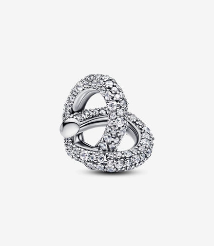 Pandora Moments Pavé Infinity Knot Heart Charm