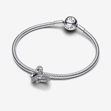 Pandora Moments Pavé Infinity Knot Heart Charm