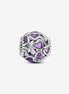 Pandora Moments Silver "Mom" Openwork Hearts Charm