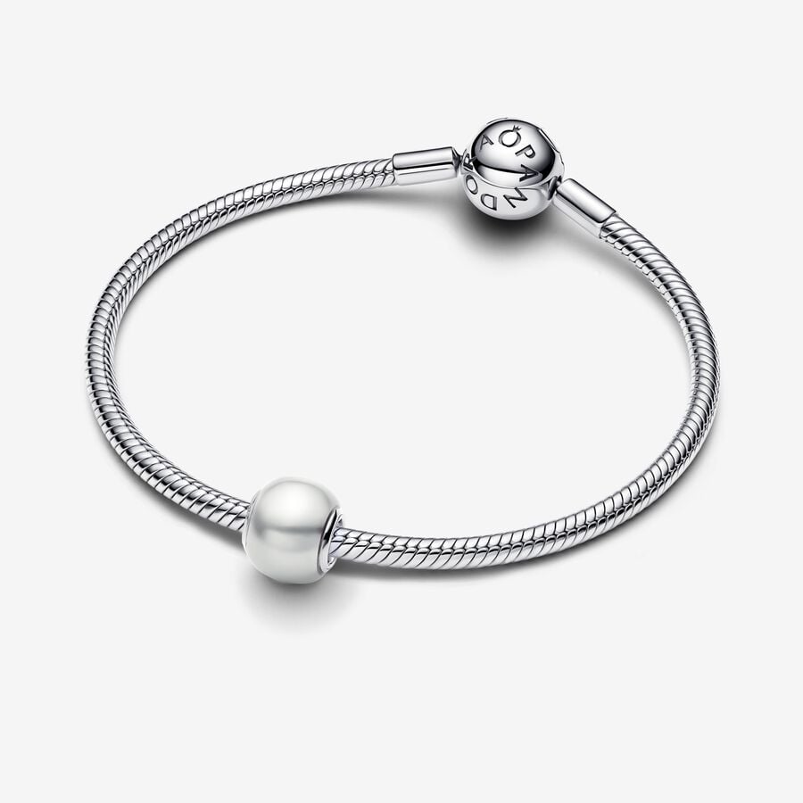 Pandora Moments Silver White Charm