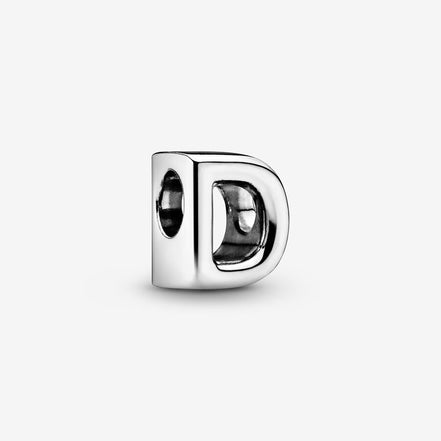 Pandora Moments Silver Letter D Alphabet Charm
