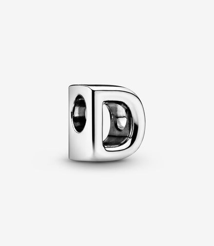 Pandora Moments Silver Letter D Alphabet Charm