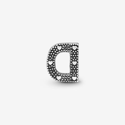 Pandora Moments Silver Letter D Alphabet Charm