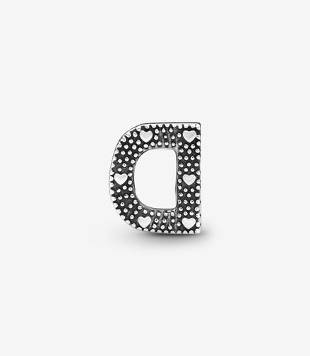 Pandora Moments Silver Letter D Alphabet Charm
