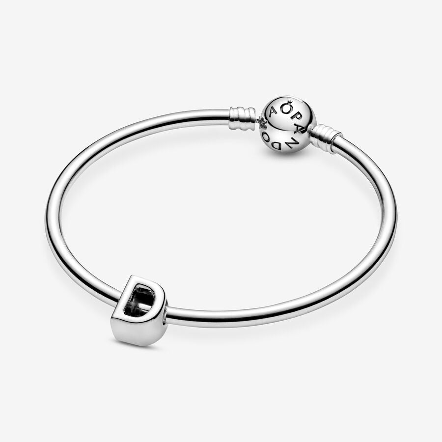 Pandora Moments Silver Letter D Alphabet Charm