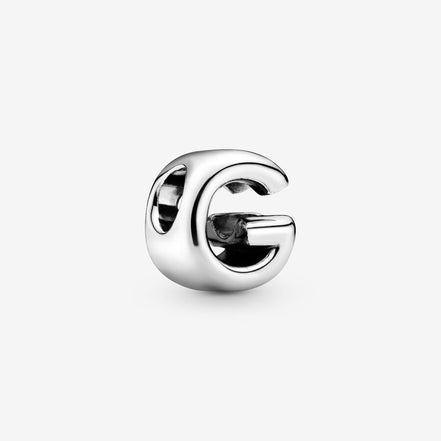 Pandora Moments Silver Letter G Alphabet Charm