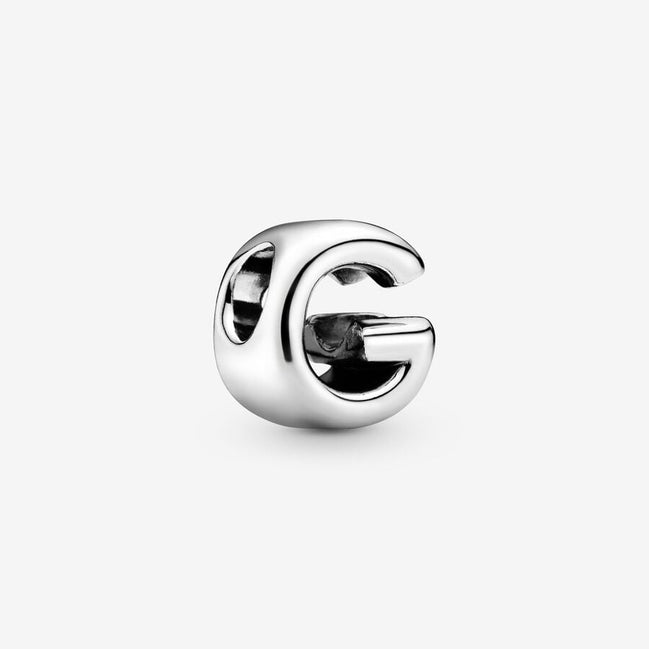 Pandora Moments Silver Letter G Alphabet Charm