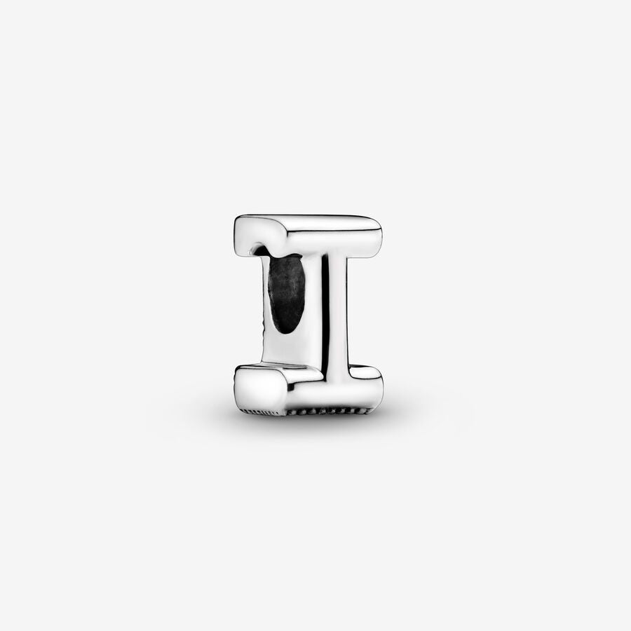 Pandora Moments Silver Letter I Alphabet Charm