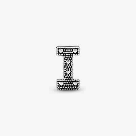 Pandora Moments Silver Letter I Alphabet Charm