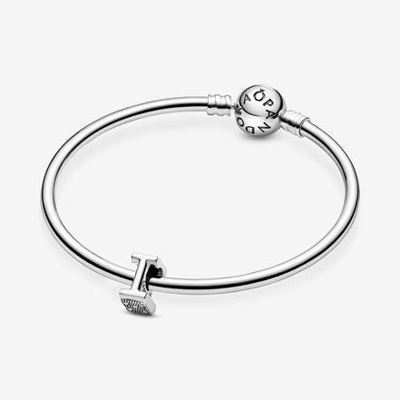 Pandora Moments Silver Letter I Alphabet Charm
