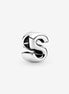 Pandora Moments Silver Letter S Alphabet Charm
