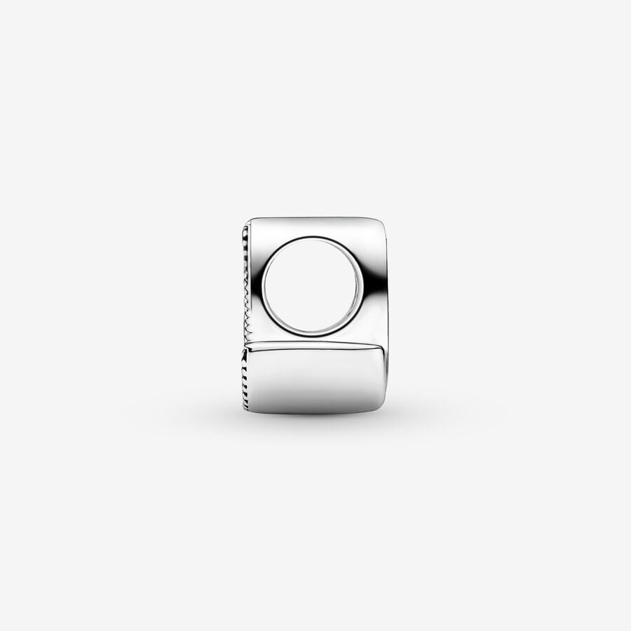 Pandora Moments Silver Letter S Alphabet Charm