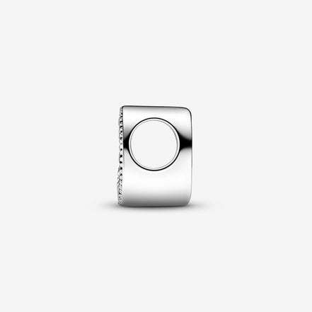 Pandora Moments Silver Letter U Alphabet Charm