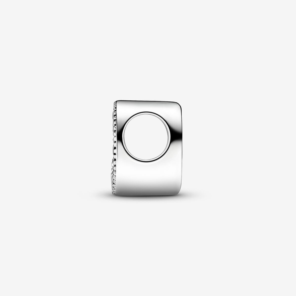 Pandora Moments Silver Letter U Alphabet Charm