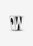 Pandora Moments Silver Letter W Alphabet Charm