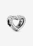 Pandora Moments Beaded Open Heart Charm
