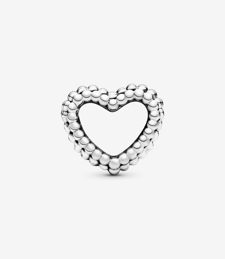 Pandora Moments Beaded Open Heart Charm