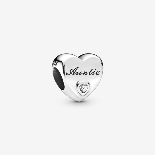 Pandora Moments Auntie Love Heart Charm